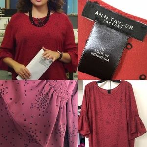 Flare sleeves blouse